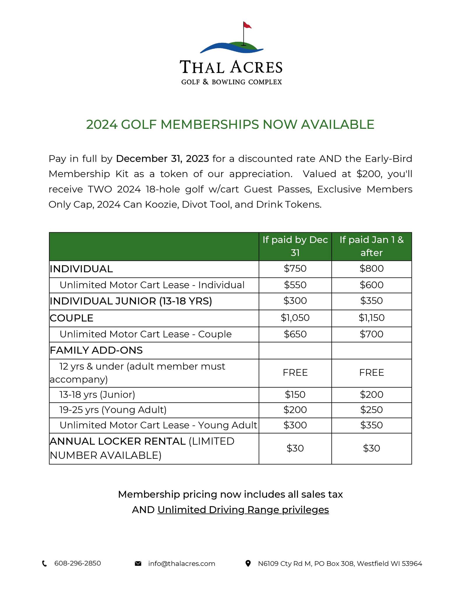 Golf Thal Acres Golf Thal Acres